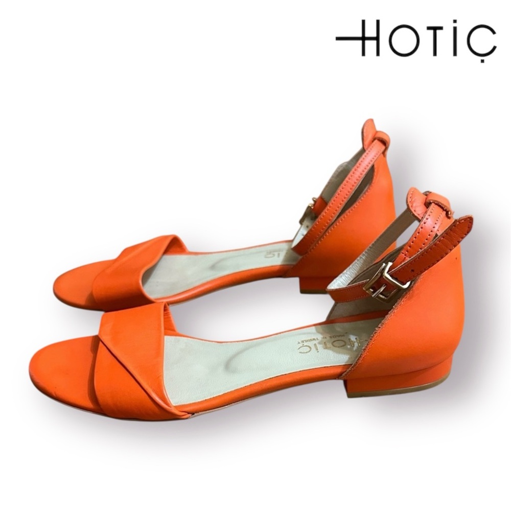 Hotiç Chic Vibrant Orange Sandals - Picture 2 of 9